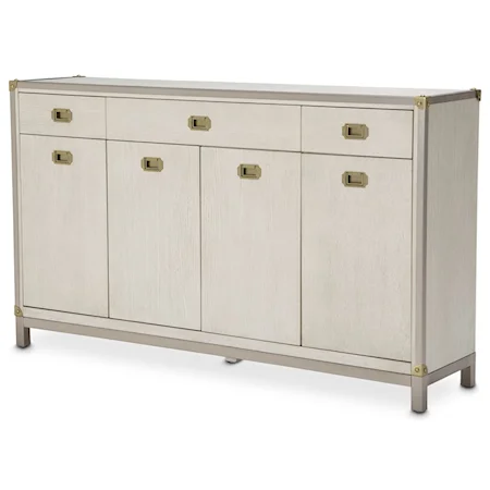 Contemporary Sideboard with Metal Frame